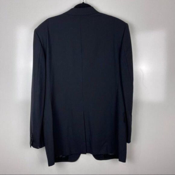 Dolce & Gabbana Navy Blue 3 Button Virgin Wool Blazer Suit Jacket Size IT 52 - Picture 2 of 13
